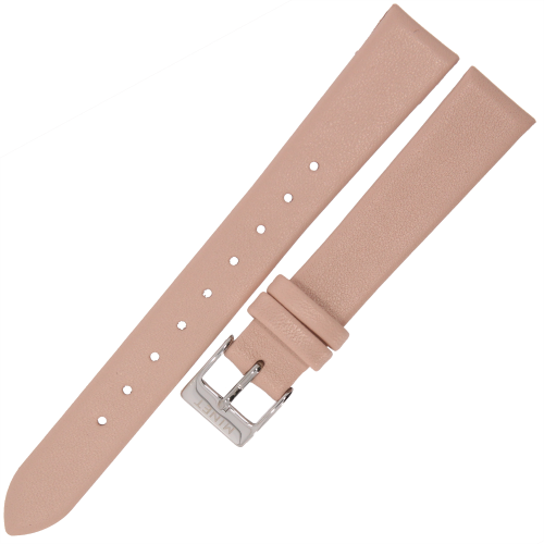 MINET MSLPS16 - 16mm - RÓŻOWY - Skórzany pasek do zegarka