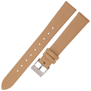 MINET MSLCS14 - 14mm - BEŻOWY - Skórzany pasek do zegarka