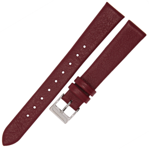 MINET MSLVS16 - 16mm - BORDOWY - Skórzany pasek do zegarka