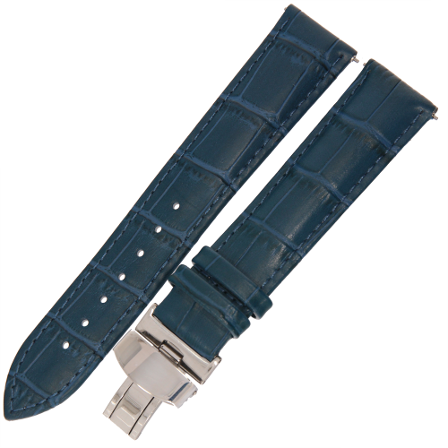 DILOY CP000336.05.22 - 22/20 - SKÓRA - Granatowy - Pasek skórzany do zegarka