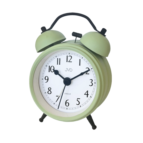 JVD SRP2218.1 - 9,5x13cm - ZIELONY - Budzik wskazówkowy