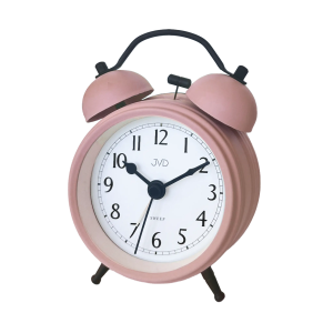 JVD SRP2218.2 - 9,5x13cm - RÓŻOWY - Budzik wskazówkowy