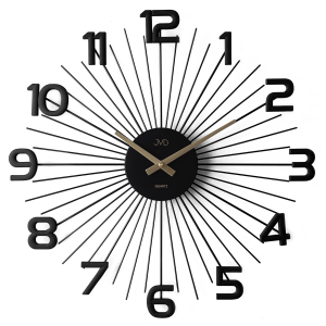 JVD HT120.1 - 49cm - CZARNY - Zegar ścienny