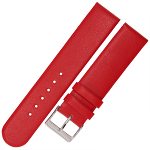 TEKLA A3 - 20mm - CZERWONY - Pasek do zegarka z wegańskiej skóry