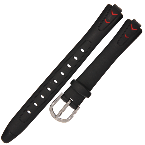 XONIX EL-009 - 13,5/07/12 - TWORZYWO - Czarny - Pasek do zegarka