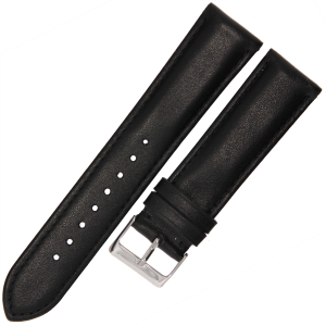 MARTA ME10 - 22mm - CZARNY - Skórzany pasek do zegarka