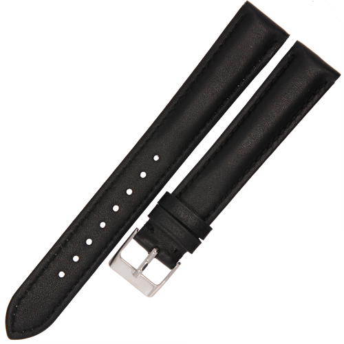 MARTA ME10 XL - 18mm - CZARNY - Skórzany pasek do zegarka