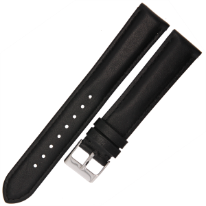 MARTA ME10 XL - 20mm - CZARNY - Skórzany pasek do zegarka