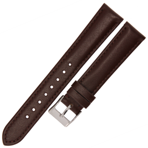 MARTA ME20 - 18mm - CIEMNY BRĄZ - Skórzany pasek do zegarka