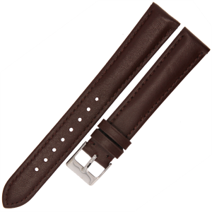 MARTA ME20 XL - 18mm - CIEMNY BRĄZ - Skórzany pasek do zegarka