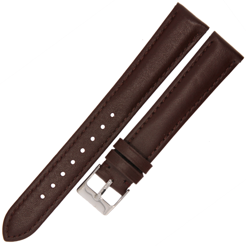 MARTA ME20 XL - 18mm - CIEMNY BRĄZ - Skórzany pasek do zegarka