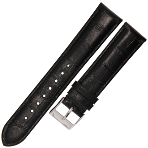 MARTA MK10 - 20mm - CZARNY - Skórzany pasek do zegarka