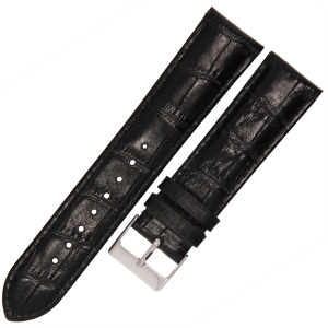 MARTA MK10 - 22mm - CZARNY - Skórzany pasek do zegarka