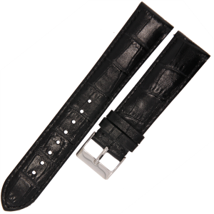 MARTA MK10 XL - 22mm - CZARNY - Skórzany pasek do zegarka