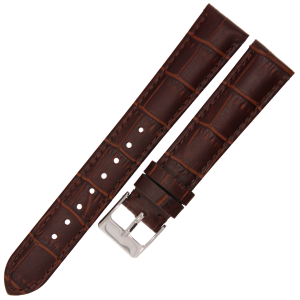 MARTA MK20 - 18mm - CIEMNY BRĄZ - Skórzany pasek do zegarka