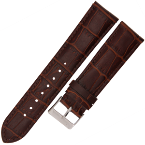 MARTA MK20 - 22mm - CIEMNY BRĄZ - Skórzany pasek do zegarka