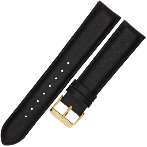 ADRIATICA A1294 - 20mm - CZARNY - Skórzany pasek do zegarka