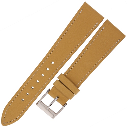 LAVVU DaVinci LSAAO20 - 20mm - ŻÓŁTY - Skórzany pasek do zegarka