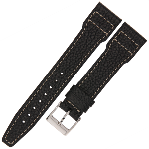 LAVVU Cut LSEAB20 - 20mm - CZARNY - Skórzany pasek do zegarka