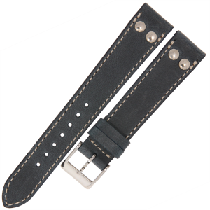 LAVVU Pilot LSUAL18 - 18mm - GRANATOWY - Skórzany pasek do zegarka