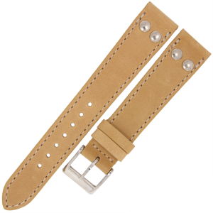 LAVVU Pilot LSUAD18 - 18mm - JASNY BRĄZ - Skórzany pasek do zegarka