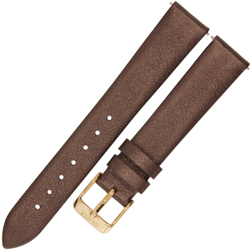 CLUSE CS1408101051 - 16mm - Ciemny brąz - Skórzany pasek do zegarka