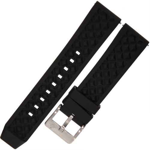 SWISS MILITARY B.A14092.02 - 22mm - Czarny - Kauczukowy pasek do zegarka