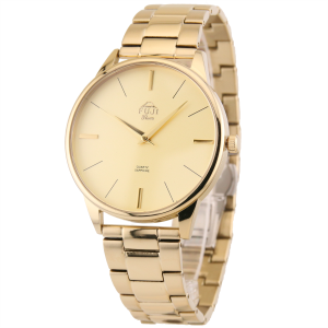 FUJI Time M7140QG - GOLD - Zegarek kwarcowy na bransolecie