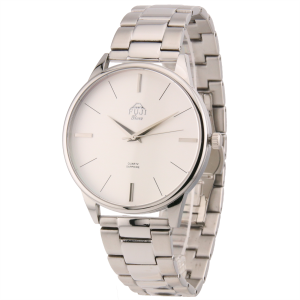 FUJI Time M7140QS - SILVER - Zegarek kwarcowy na bransolecie