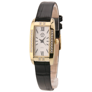 FUJI Time M7135LQG - SILVER - Damski - Zegarek kwarcowy na pasku