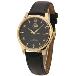 FUJI Time M367WG - BLACK - Męski - Zegarek mechaniczny z ręcznym naciągiem