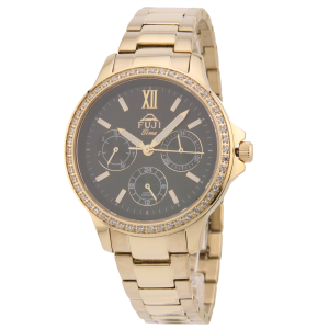 FUJI Time M7136LQG - Elegant Multidata - Damski - Zegarek na bransolecie
