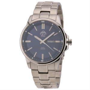 FUJI Time M7103QS - BLUE - Męski - Zegarek kwarcowy na bransolecie