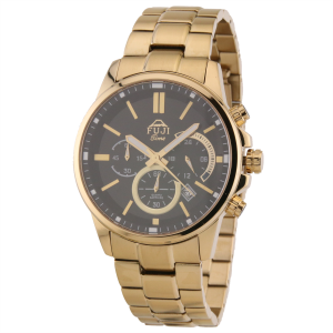 FUJI Time M7104QG - BLACK - Męski - Zegarek kwarcowy z chronografem