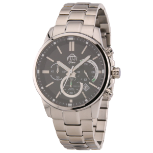 FUJI Time M7104QS - BLACK - Męski - Zegarek kwarcowy z chronografem