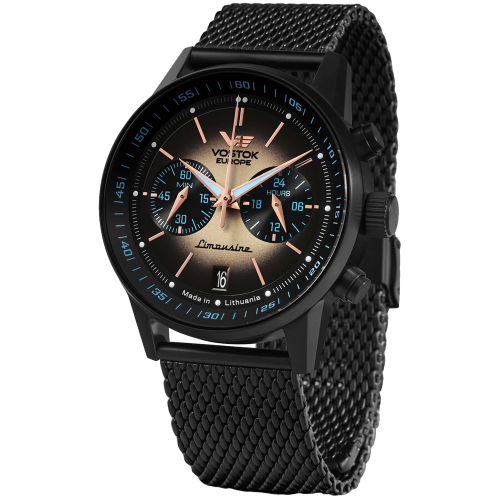 VOSTOK EUROPE VK64-560C691B - Gaz-14 Limousine Chrono - Męski - Zegarek kwarcowy