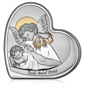 FUSELLI FU820408OS2 - 8,5x8,7cm - Obrazek ANIOŁ STRÓŻ z napisem