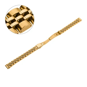 PACIFIC MB150 - Żółto Złoty - 12mm - Stalowa bransoleta do zegarka