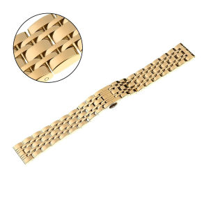 PACIFIC MB56 - Złota - 20mm - Stalowa bransoleta do zegarka