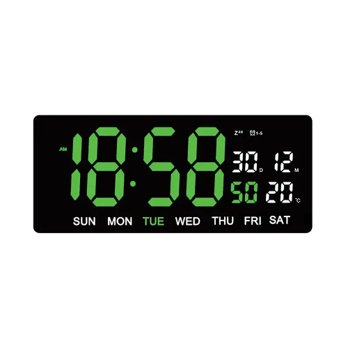 JVD DH3604.2 - 36cm x 15,6cm - Czarny - Zegar cyfrowy