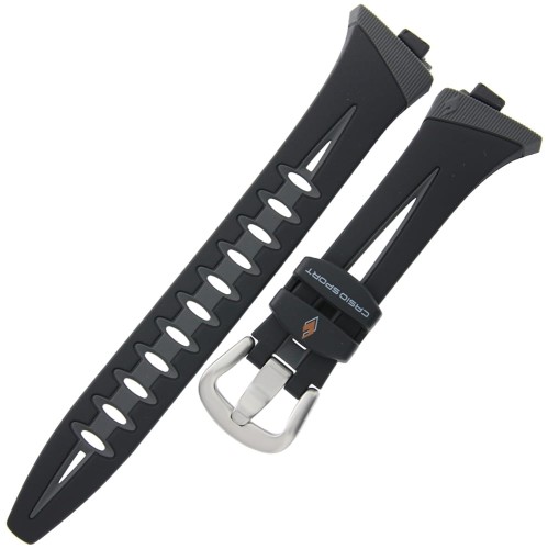 CASIO 10236568 - Pasek do zegarka - CHR-200 / CHR-200-1V - Czarny