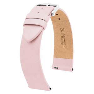 HIRSCH Cashmere M - RÓŻOWY - 20mm - Skórzany pasek do zegarka