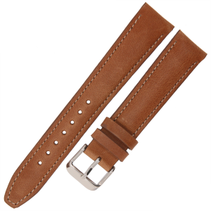 LAVVU Classic LSKUE18 - 18mm - ŚREDNI BRĄZ - Skórzany pasek do zegarka