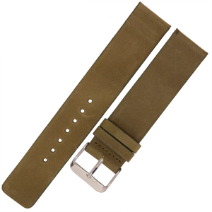 LAVVU Plain LSCUG20 - 20mm - ZIELONY - Skórzany pasek do zegarka