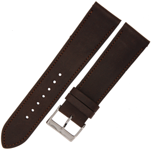 LAVVU Sport LSAUC22 - 22mm - Ciemny brąz - Skórzany pasek do zegarka