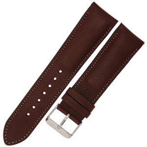 LAVVU Nature LSRUC22 - 22mm - CIEMNY BRĄZ - Skórzany pasek do zegarka