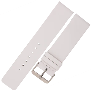 LAVVU Plain LSCUW22 - 22mm - BIAŁY - Skórzany pasek do zegarka