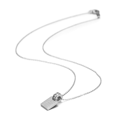 PIERRE RICAUD PR502.5WZ - Naszyjnik stalowy [SILVER]