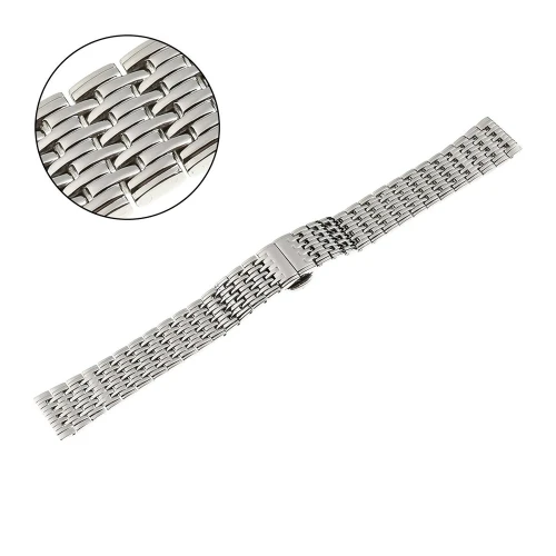 PACIFIC MB51 - Srebrna - 14mm - Stalowa bransoleta do zegarka