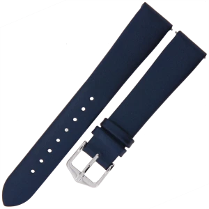 HIRSCH Cashmere M - Niebieski - 16mm - Skórzany pasek do zegarka